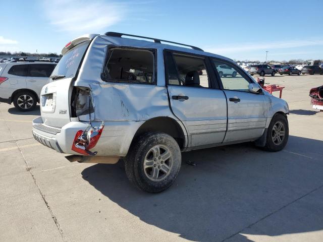 2HKYF18554H564355 - 2004 HONDA PILOT EXL SILVER photo 3