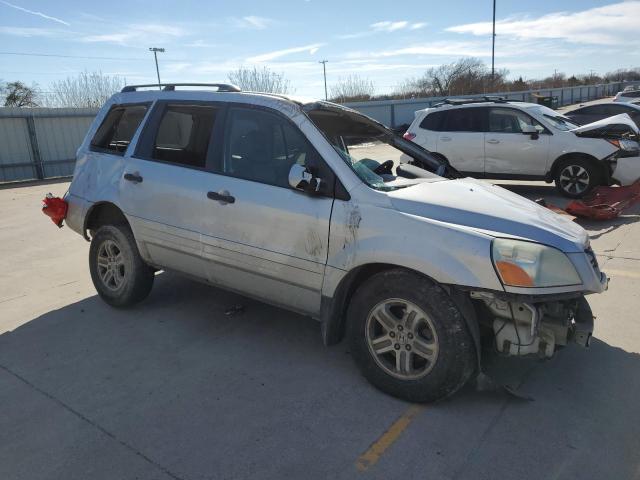 2HKYF18554H564355 - 2004 HONDA PILOT EXL SILVER photo 4