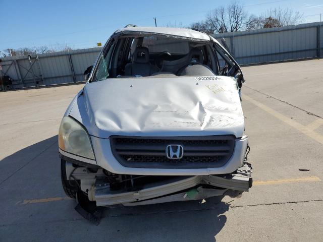 2HKYF18554H564355 - 2004 HONDA PILOT EXL SILVER photo 5