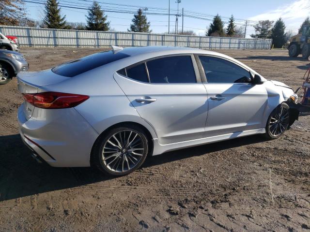 KMHD04LB1JU679322 - 2018 HYUNDAI ELANTRA SPORT SILVER photo 3