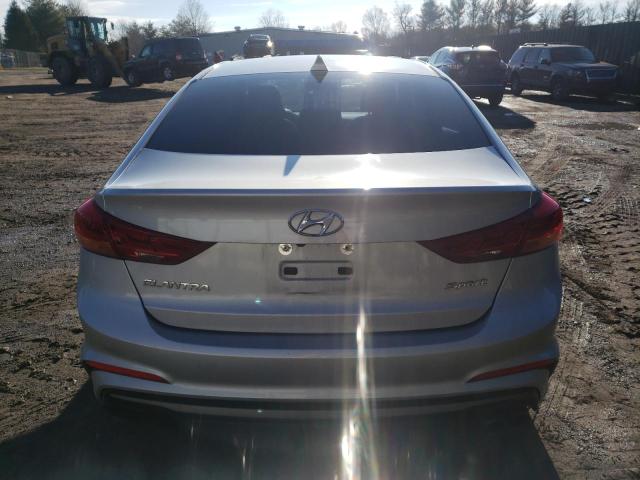 KMHD04LB1JU679322 - 2018 HYUNDAI ELANTRA SPORT SILVER photo 6