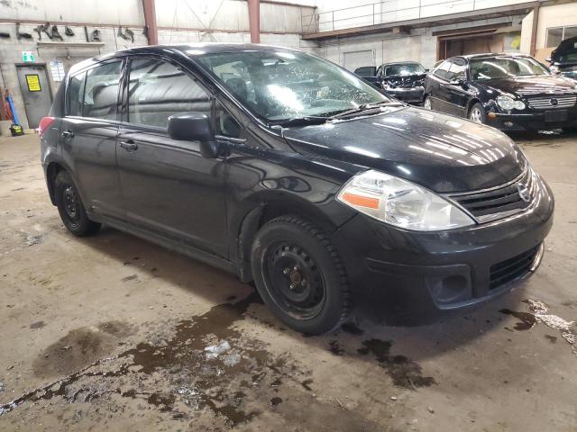 3N1BC1CP4BL437281 - 2011 NISSAN VERSA S BLACK photo 4