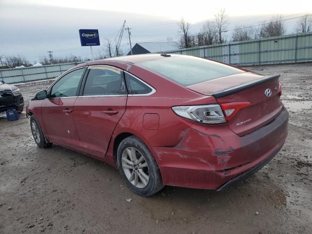 5NPE24AF4FH162459 - 2015 HYUNDAI SONATA SE BURGUNDY photo 2