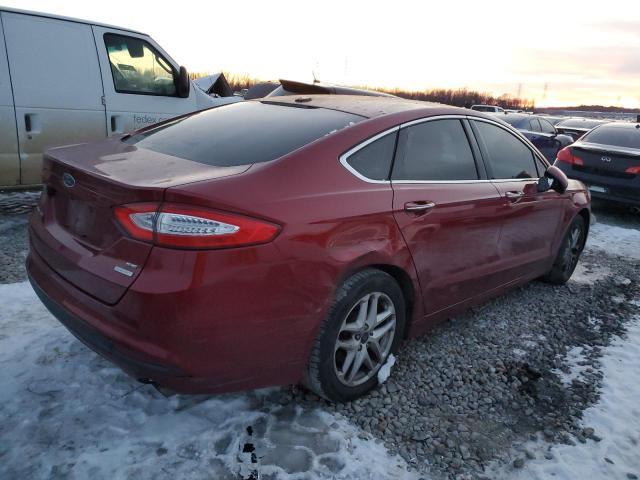 3FA6P0HD6ER133582 - 2014 FORD FUSION SE BURGUNDY photo 3