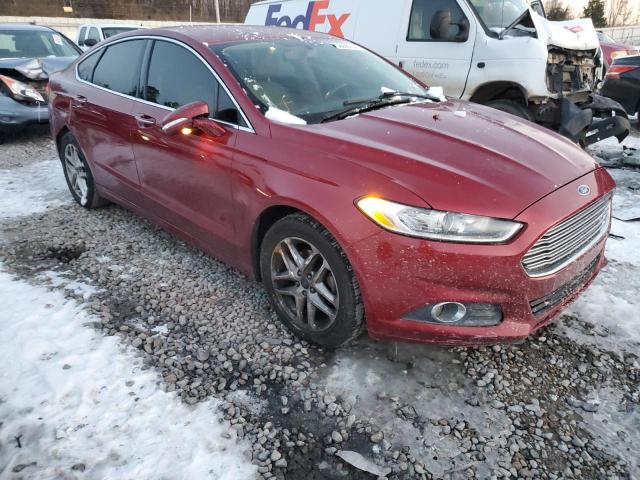 3FA6P0HD6ER133582 - 2014 FORD FUSION SE BURGUNDY photo 4