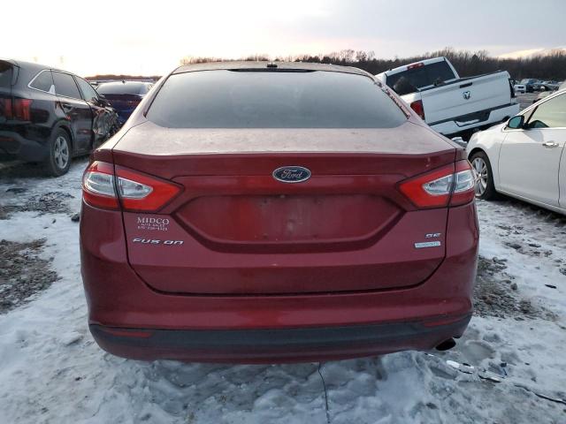 3FA6P0HD6ER133582 - 2014 FORD FUSION SE BURGUNDY photo 6