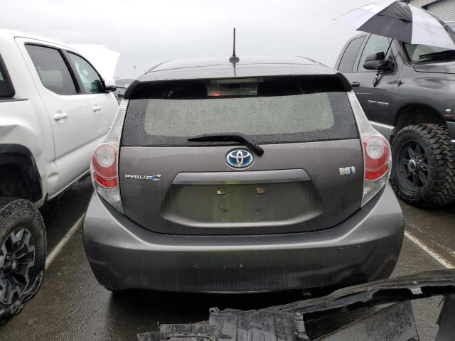 JTDKDTB32D1039596 - 2013 TOYOTA PRIUS C GRAY photo 6