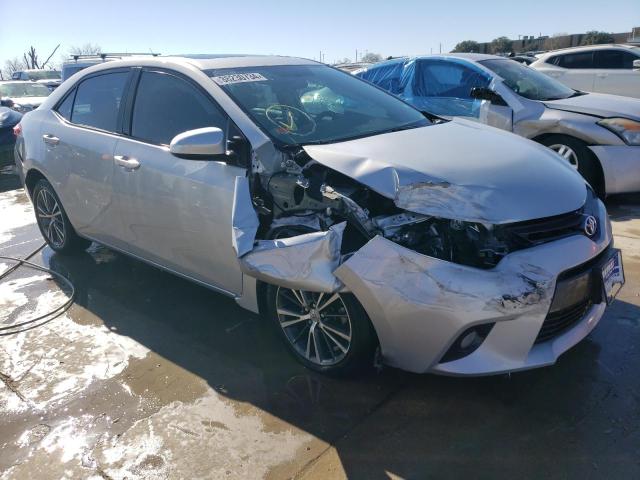 2T1BURHE8GC557966 - 2016 TOYOTA COROLLA L SILVER photo 4