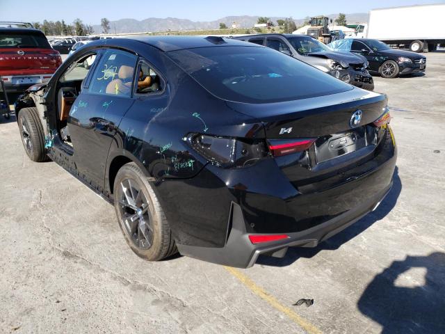 WBY73AW0XPFN86814 - 2023 BMW I4 EDRIVE4 BLACK photo 2