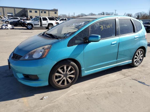 JHMGE8H6XDC045375 - 2013 HONDA FIT SPORT TURQUOISE photo 1
