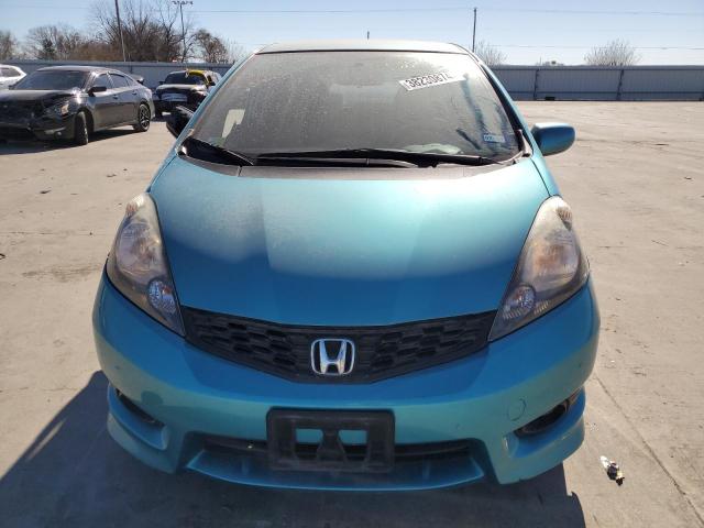 JHMGE8H6XDC045375 - 2013 HONDA FIT SPORT TURQUOISE photo 5