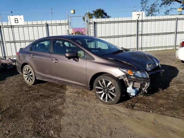 2HGFB2F96FH524314 - 2015 HONDA CIVIC EXL Qəhvəyi foto 4