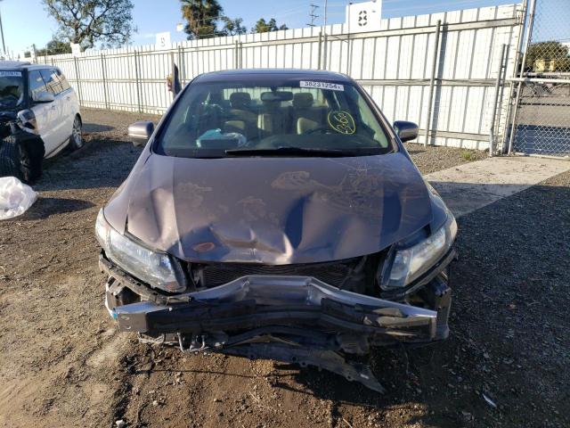 2HGFB2F96FH524314 - 2015 HONDA CIVIC EXL Qəhvəyi foto 5