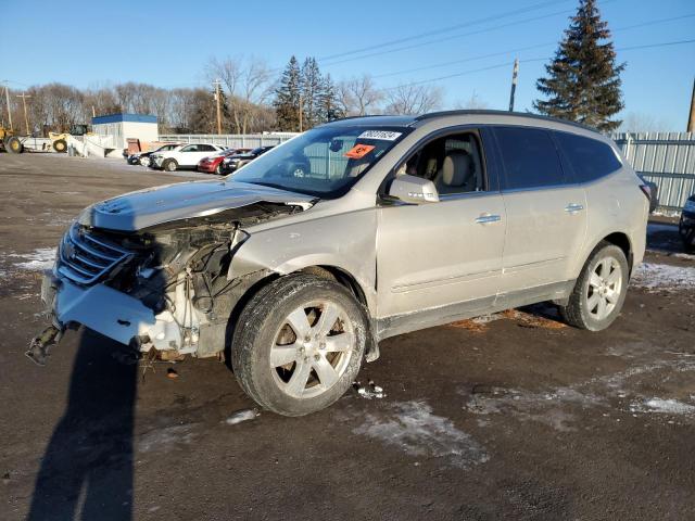 1GNKVJKD0FJ138910 - 2015 CHEVROLET TRAVERSE LTZ BEIGE photo 1