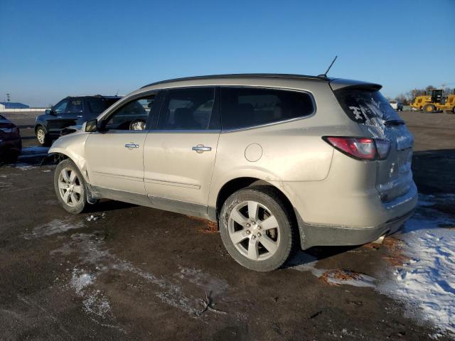 1GNKVJKD0FJ138910 - 2015 CHEVROLET TRAVERSE LTZ BEIGE photo 2