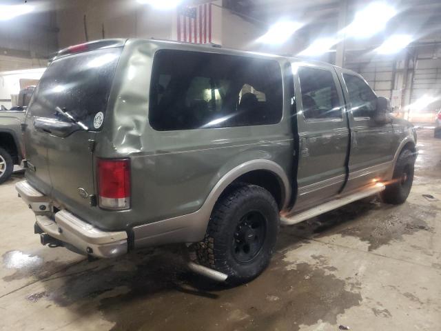 1FMNU42S61EA71767 - 2001 FORD EXCURSION GREEN photo 3