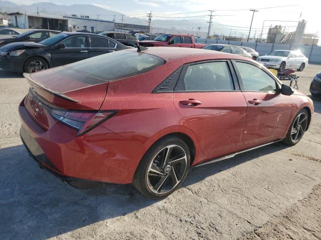 KMHLR4AF6MU152128 - 2021 HYUNDAI ELANTRA N LINE RED photo 3