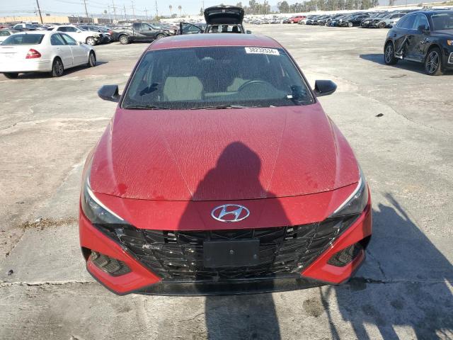 KMHLR4AF6MU152128 - 2021 HYUNDAI ELANTRA N LINE RED photo 5