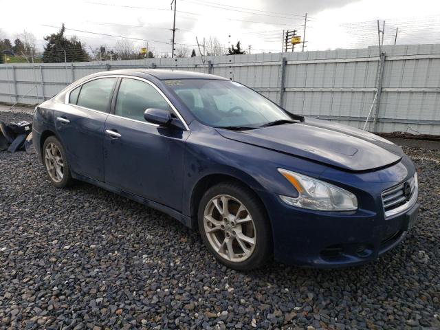 1N4AA5AP2EC492701 - 2014 NISSAN MAXIMA S BLUE photo 4