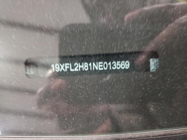 19XFL2H81NE013569 - 2022 HONDA CIVIC SPORT 灰色 照片 12