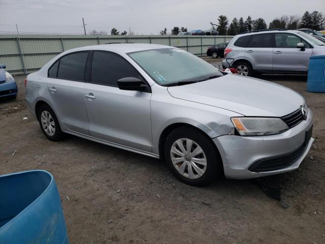 3VW2K7AJ2EM248268 - 2014 VOLKSWAGEN JETTA BASE SILVER photo 4