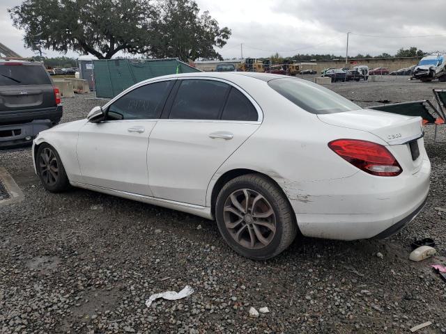 55SWF4JB0GU106569 - 2016 MERCEDES-BENZ C 300 WHITE photo 2