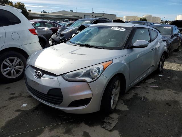 KMHTC6AD2DU136911 - 2013 HYUNDAI VELOSTER SILVER photo 1