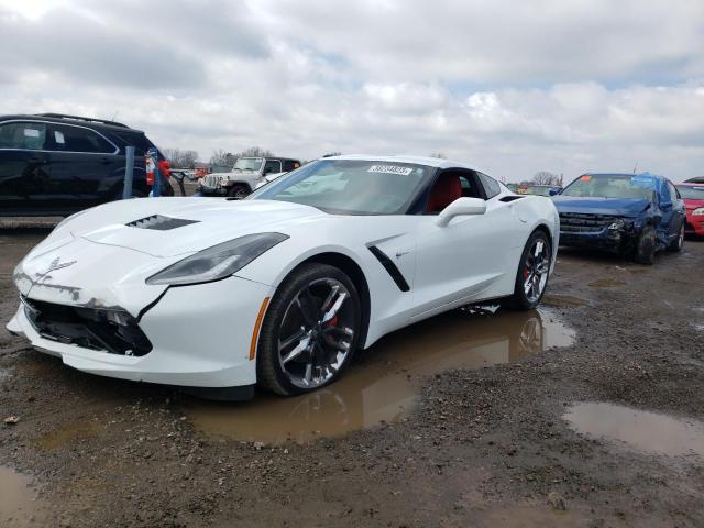 1G1YB2D73K5109082 - 2019 CHEVROLET CORVETTE STINGRAY 1LT WHITE photo 1