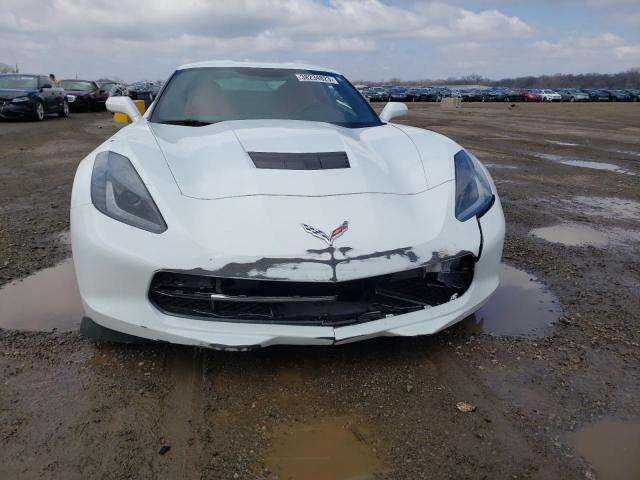 1G1YB2D73K5109082 - 2019 CHEVROLET CORVETTE STINGRAY 1LT WHITE photo 5