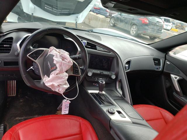 1G1YB2D73K5109082 - 2019 CHEVROLET CORVETTE STINGRAY 1LT WHITE photo 8