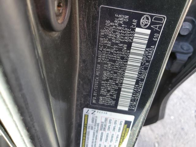 2T1KR32E26C613504 - 2006 TOYOTA COROLLA MA XR BLACK photo 12