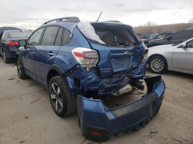 JF2GPBCC4EH238102 - 2014 SUBARU XV CROSSTR 2.0I HYBRID BLUE photo 3