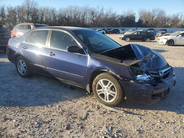 1HGCM56737A119637 - 2007 HONDA ACCORD EX BLUE photo 4