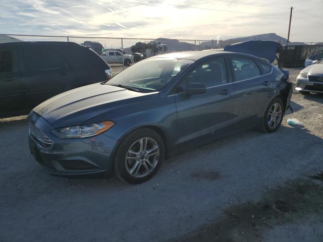 3FA6P0H78JR109840 - 2018 FORD FUSION SE BLUE photo 1