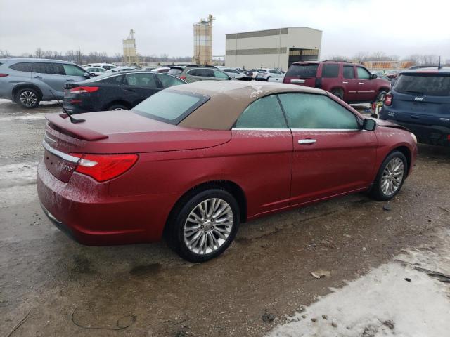 1C3BC7EG6BN529767 - 2011 CHRYSLER 200 LIMITED RED photo 3