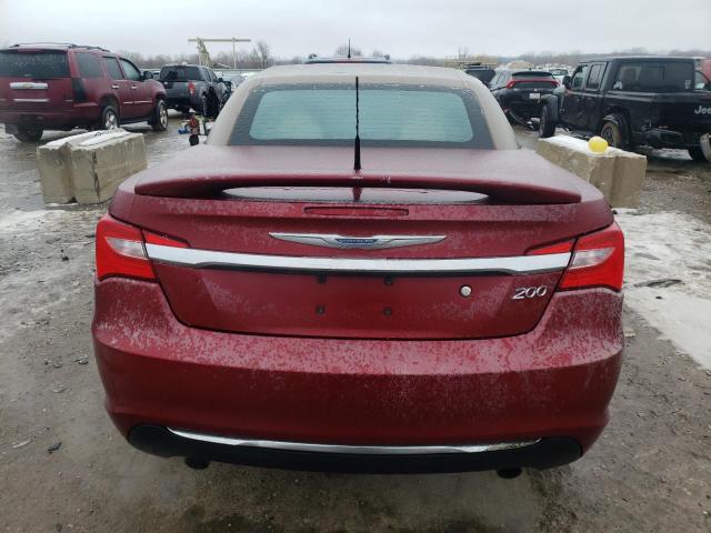 1C3BC7EG6BN529767 - 2011 CHRYSLER 200 LIMITED RED photo 6