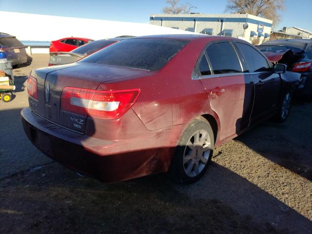 3LNHM28TX7R611614 - 2007 LINCOLN MKZ RED photo 3