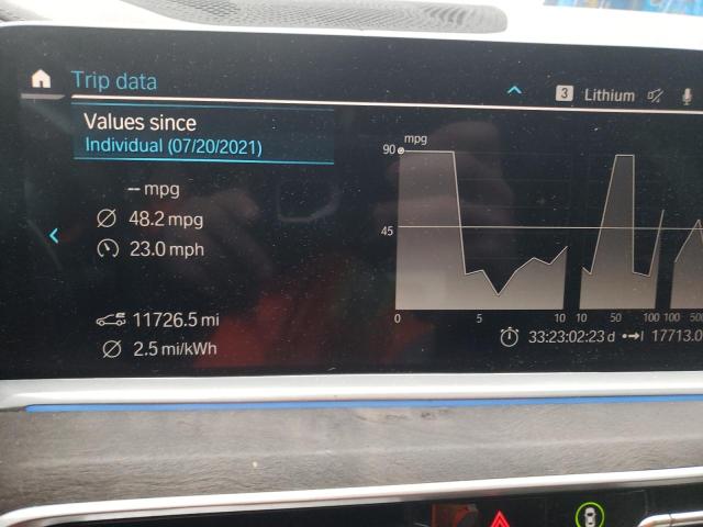 5UXTA6C04M9H63912 - 2021 BMW X5 XDRIVE45E CHARCOAL photo 9