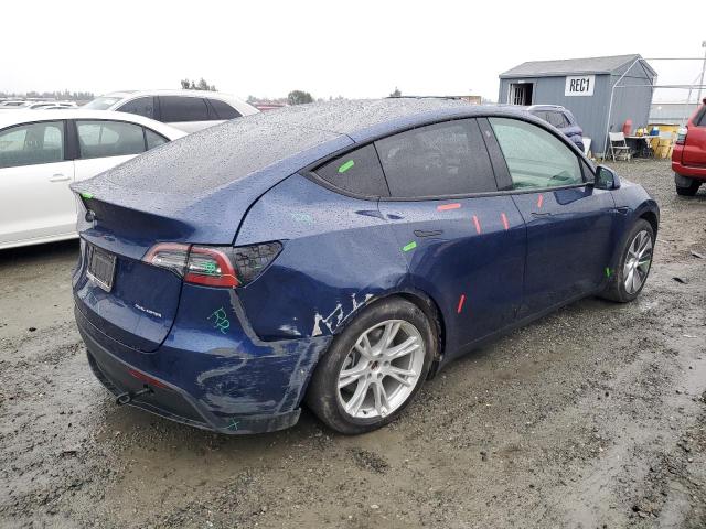 5YJYGAEE0MF145667 - 2021 TESLA MODEL Y BLUE photo 3