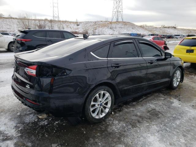 3FA6P0HD4KR133818 - 2019 FORD FUSION SE BLACK photo 3