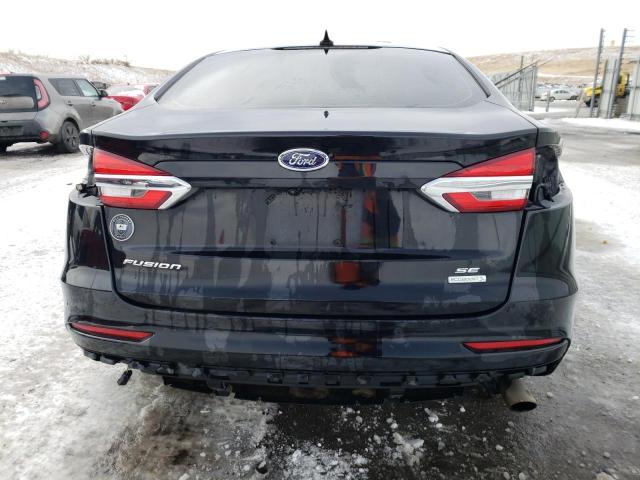 3FA6P0HD4KR133818 - 2019 FORD FUSION SE BLACK photo 6