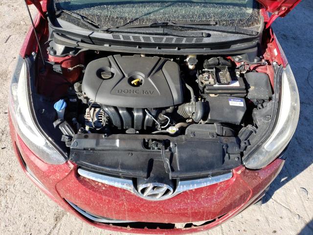 KMHDH4AE8GU621285 - 2016 HYUNDAI ELANTRA SE RED photo 11