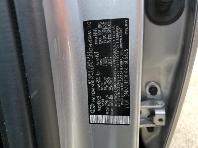 5NMJB3DEXRH305606 - 2024 HYUNDAI TUCSON SEL SILVER photo 14