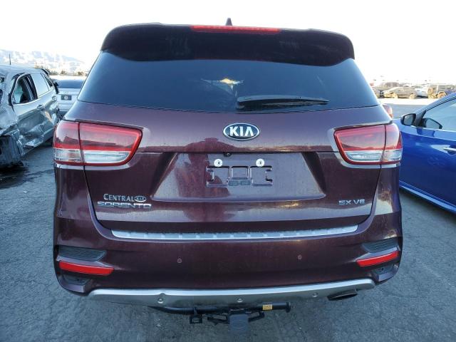 5XYPK4A57HG314244 - 2017 KIA SORENTO SX MAROON photo 6