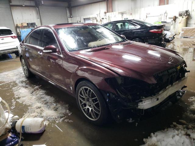 WDDNG86X17A108495 - 2007 MERCEDES-BENZ S 550 4MATIC MAROON photo 4