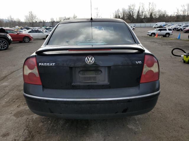 WVWRH63B41E157289 - 2001 VOLKSWAGEN PASSAT GLX BLACK photo 6