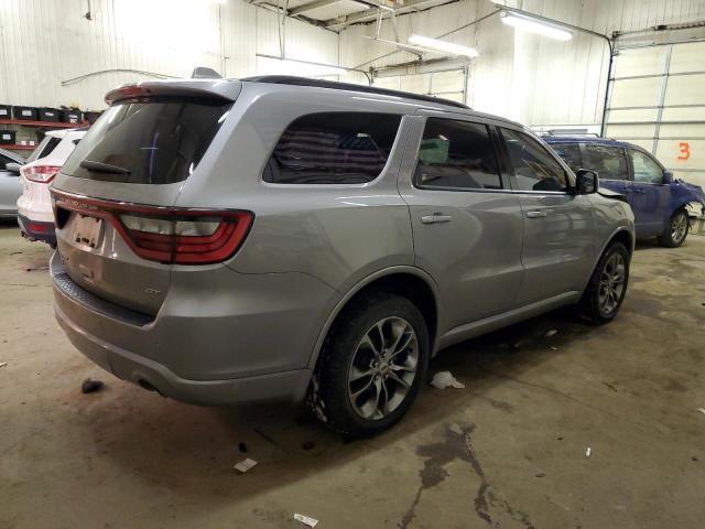 1C4RDJDG2KC722032 - 2019 DODGE DURANGO GT GRAY photo 3