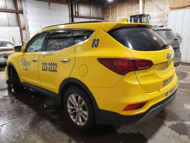 5NMZUDLAXJH092727 - 2018 HYUNDAI SANTA FE S YELLOW photo 2