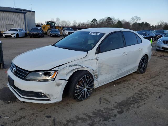 3VWD17AJ3GM236824 - 2016 VOLKSWAGEN JETTA SPORT WHITE photo 1