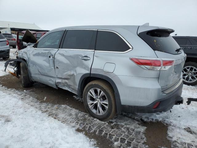 5TDBKRFHXFS147713 - 2015 TOYOTA HIGHLANDER LE SILVER photo 2